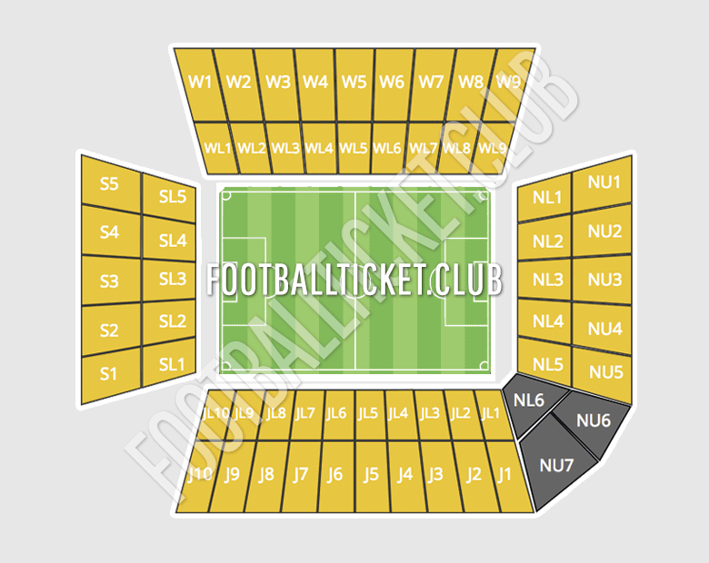 Molineux Stadium seating plan